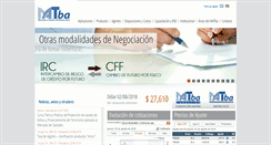 Desktop Screenshot of matba.com.ar