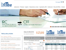 Tablet Screenshot of matba.com.ar